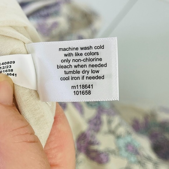 NEW Lane Bryant Smocked Floral Print Maxi Dress Boho Cottagecore Resort Size 22 - Picture 14 of 14